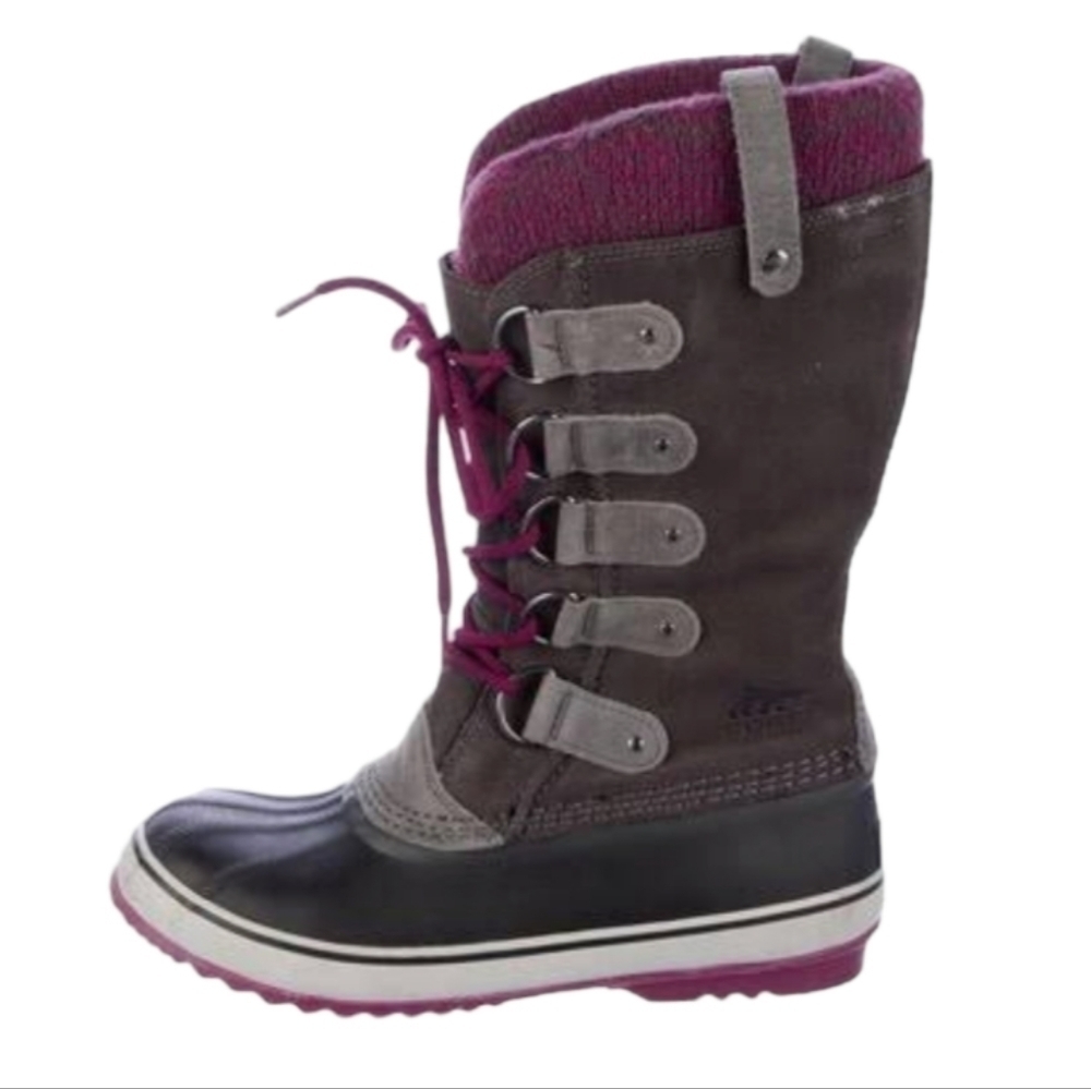 Sorel Women Joan Of Artic Tall Duck Rubber Waterproof Boots shoes sz 7.5